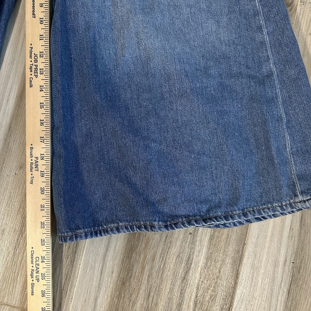 Pilcro Corset High-Rise Crop Culotte Jeans 29 Boho Lagenlook Beach Coastal - Picture 11 of 13